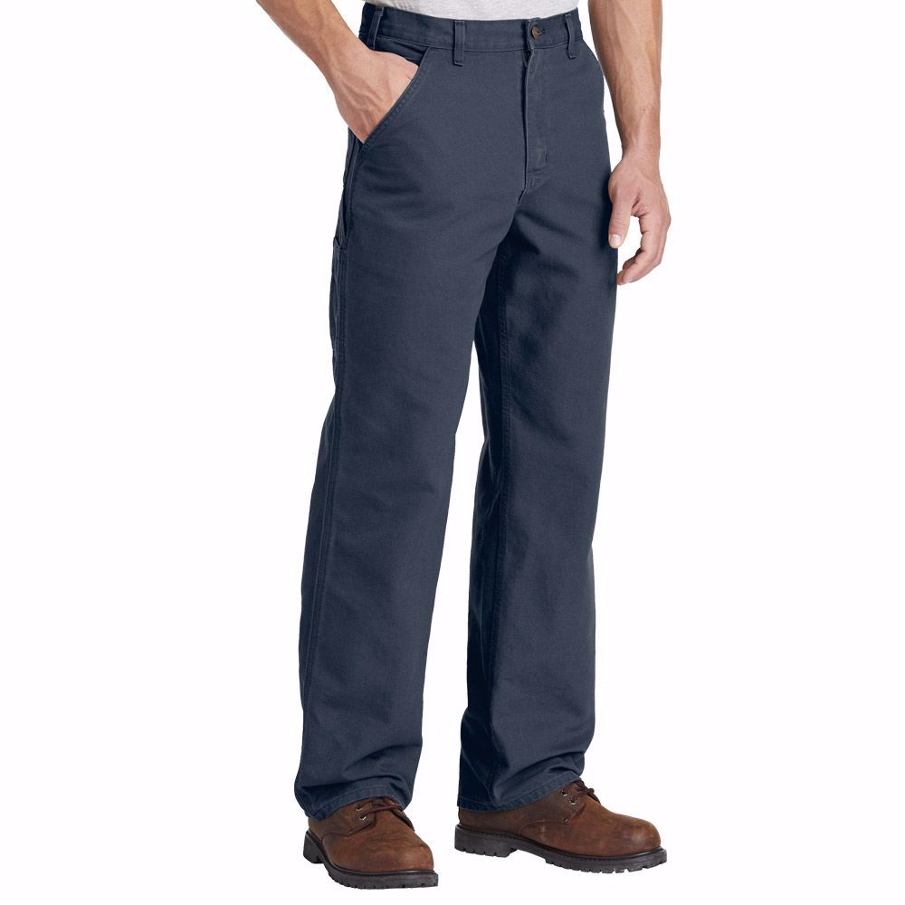 Picture of Carhartt Washed-Duck Work Pants - Men's Blue