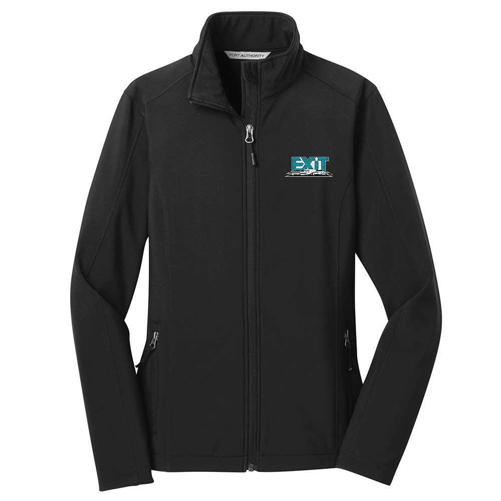 Picture of EXIT Realty Corp Port Authority Core Soft Shell Jacket - Women's  Black 