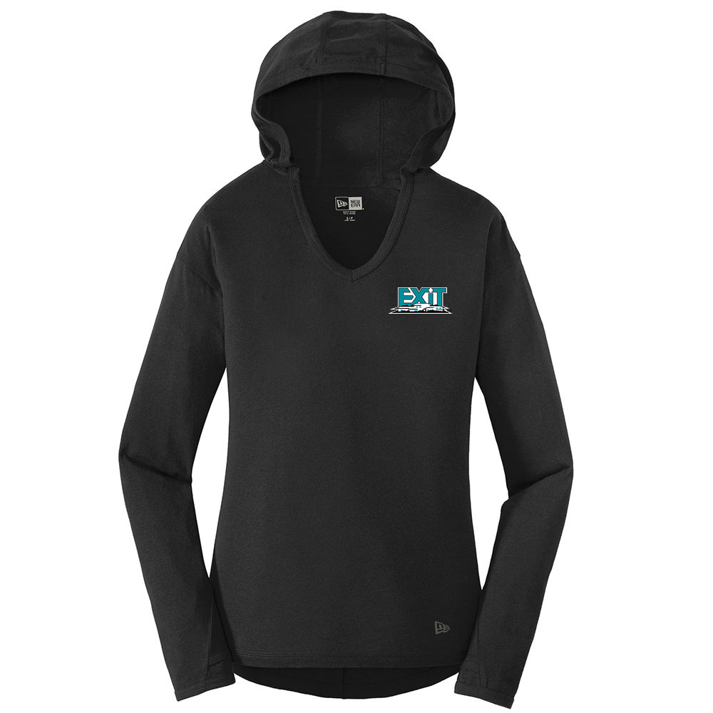Picture of Heat Transfer - EXIT Realty Corp New Era® Tri-Blend Pullover Hoodie - Women's Black