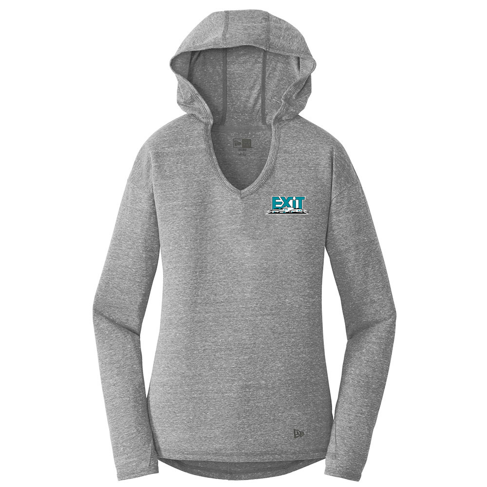 Picture of Heat Transfer - EXIT Realty Corp New Era® Tri-Blend Pullover Hoodie - Women's Gray