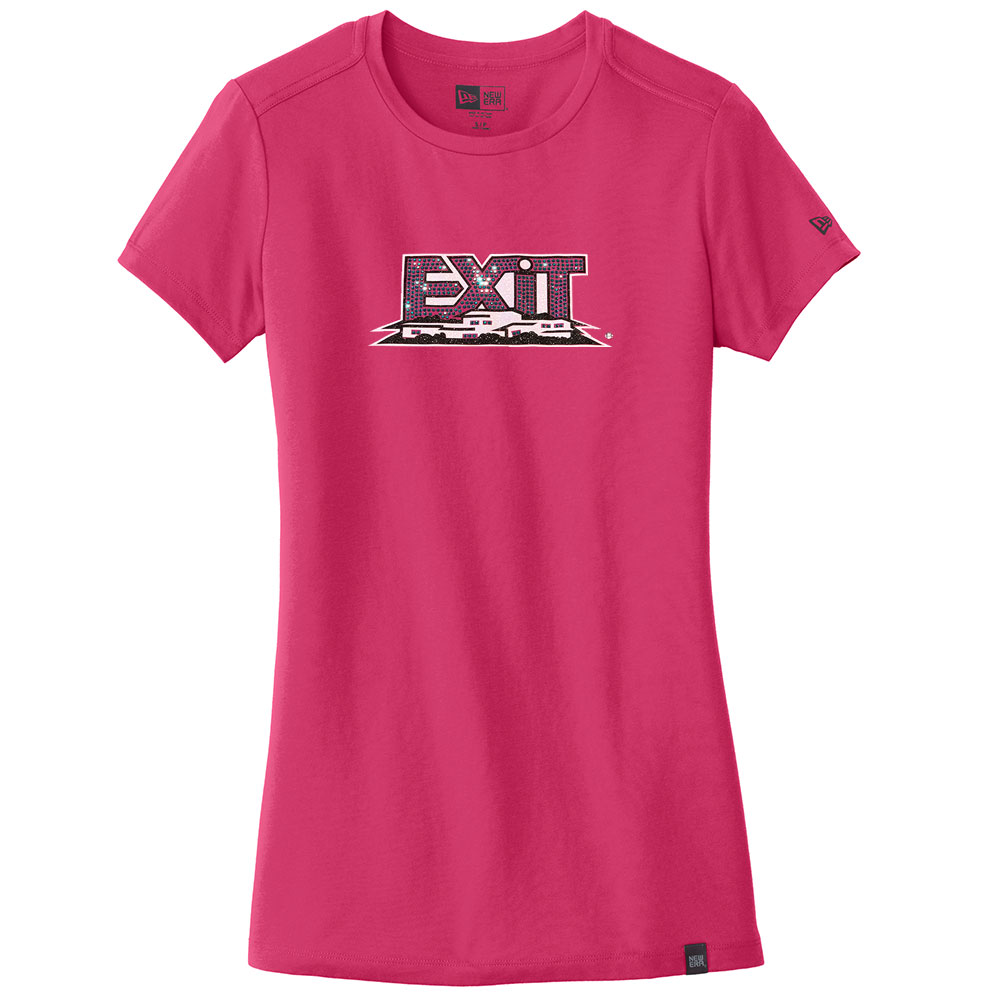 Picture of EXIT Realty Corp New Era® Ladies Heritage Blend Crew Tee - Women's Pink