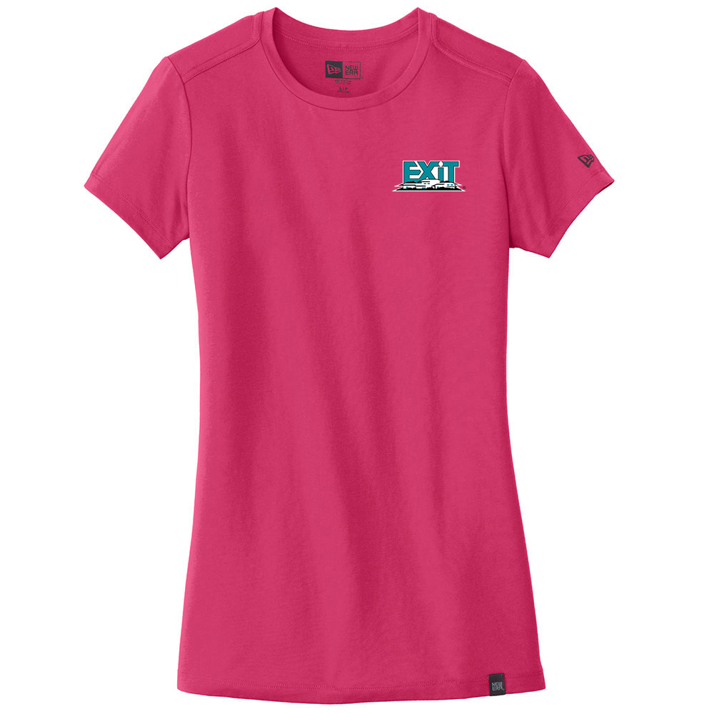 Picture of Heat Transfer - EXIT Realty Corp New Era® Ladies Heritage Blend Crew Tee - Women's Pink