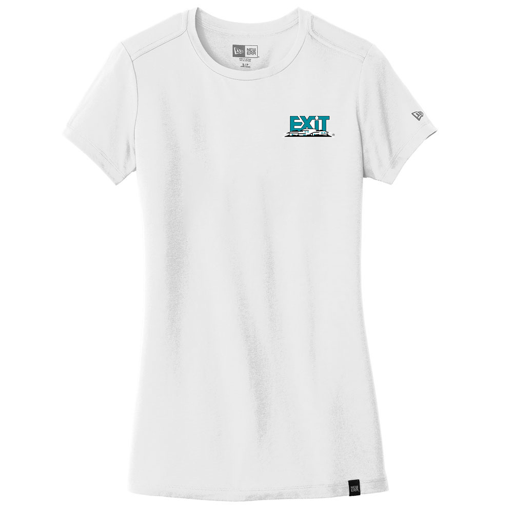 Picture of Heat Transfer - EXIT Realty Corp New Era® Ladies Heritage Blend Crew Tee - Women's White