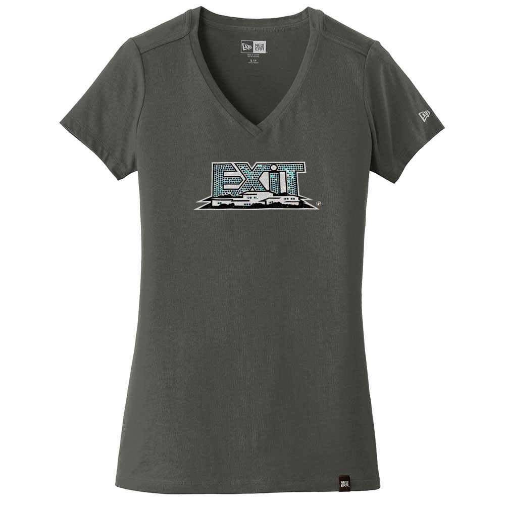 Picture of EXIT Realty Corp New Era® Ladies Heritage Blend V-Neck Tee - Women's Charcoal