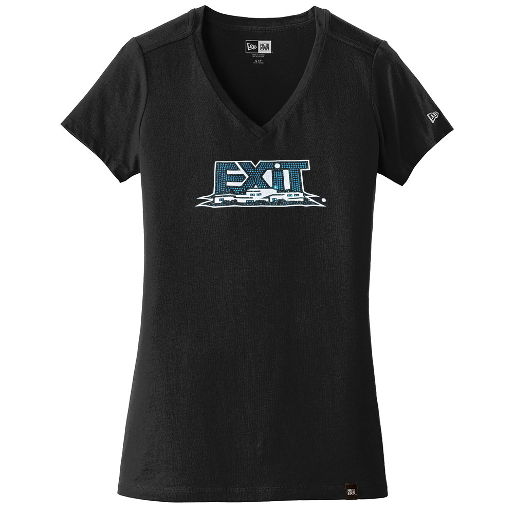 Picture of EXIT Realty Corp New Era® Ladies Heritage Blend V-Neck Tee - Women's Black