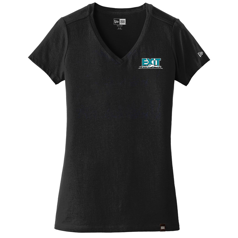 Picture of Heat Transfer - EXIT Realty Corp New Era® Ladies Heritage Blend V-Neck Tee - Women's Black