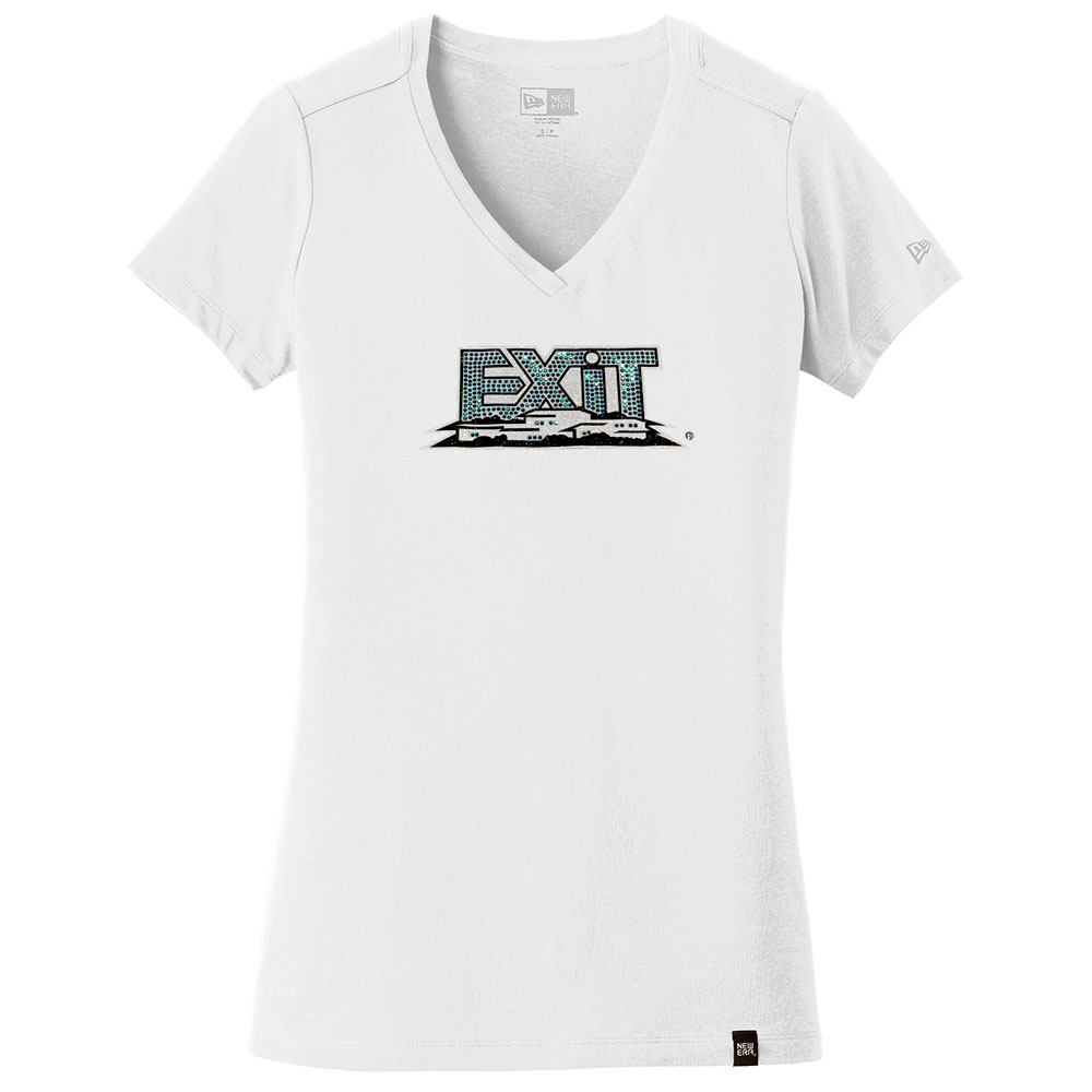 Picture of EXIT Realty Corp New Era® Ladies Heritage Blend V-Neck Tee - Women's White