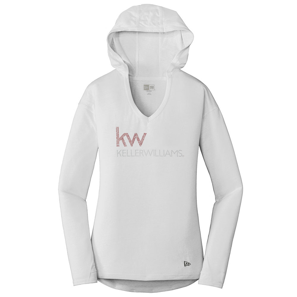 Picture of Keller Williams Realty Bling New Era® Tri-Blend Pullover Hoodie - Women's White