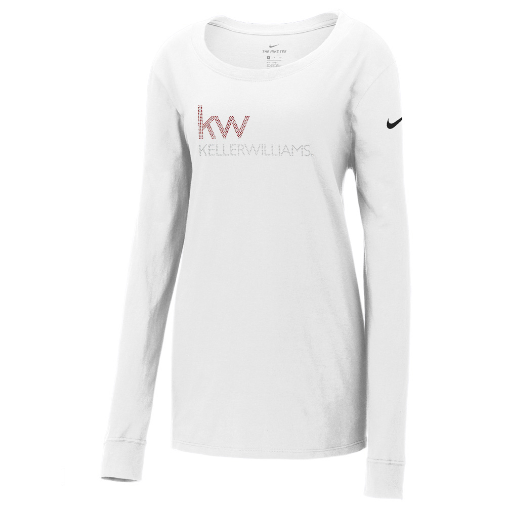 Picture of Keller Williams Realty Bling Nike Core Cotton Long Sleeve Tee - Women's White