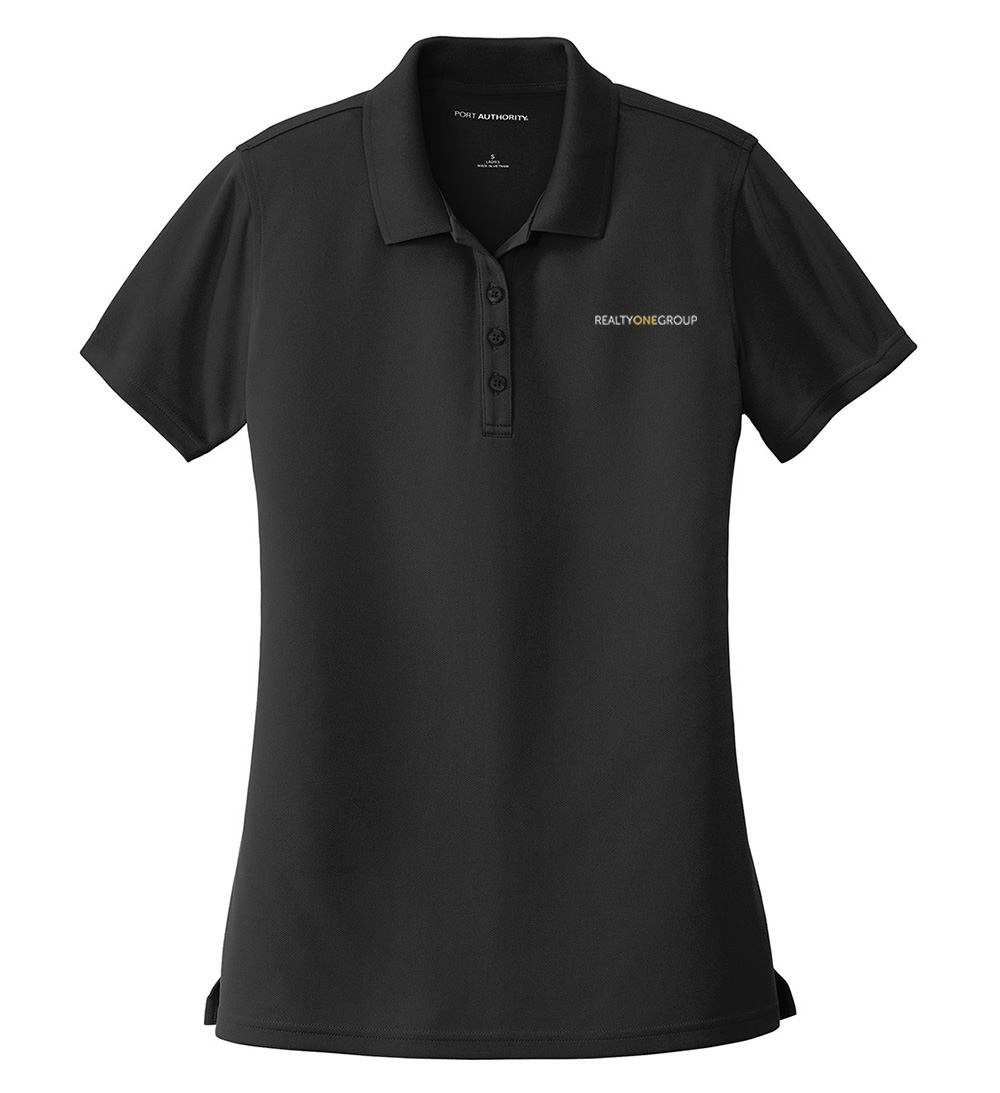 Picture of Realty One Group Moisture Wicking Polo - Women's  Black 