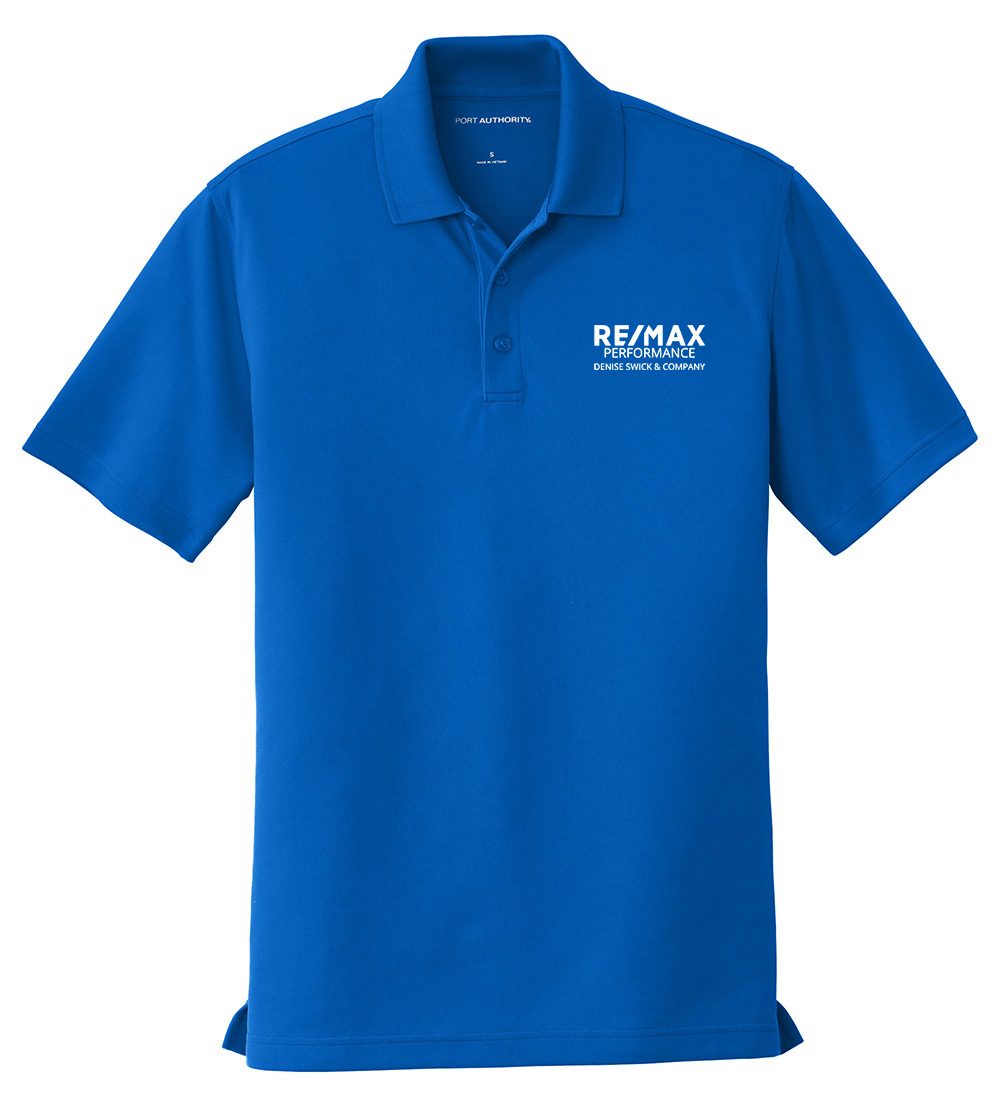 Picture of RE/MAX PERFORMANCE DENISE SWICK & CO Moisture Wicking Micro Mesh Polo - Men's  Royal Blue