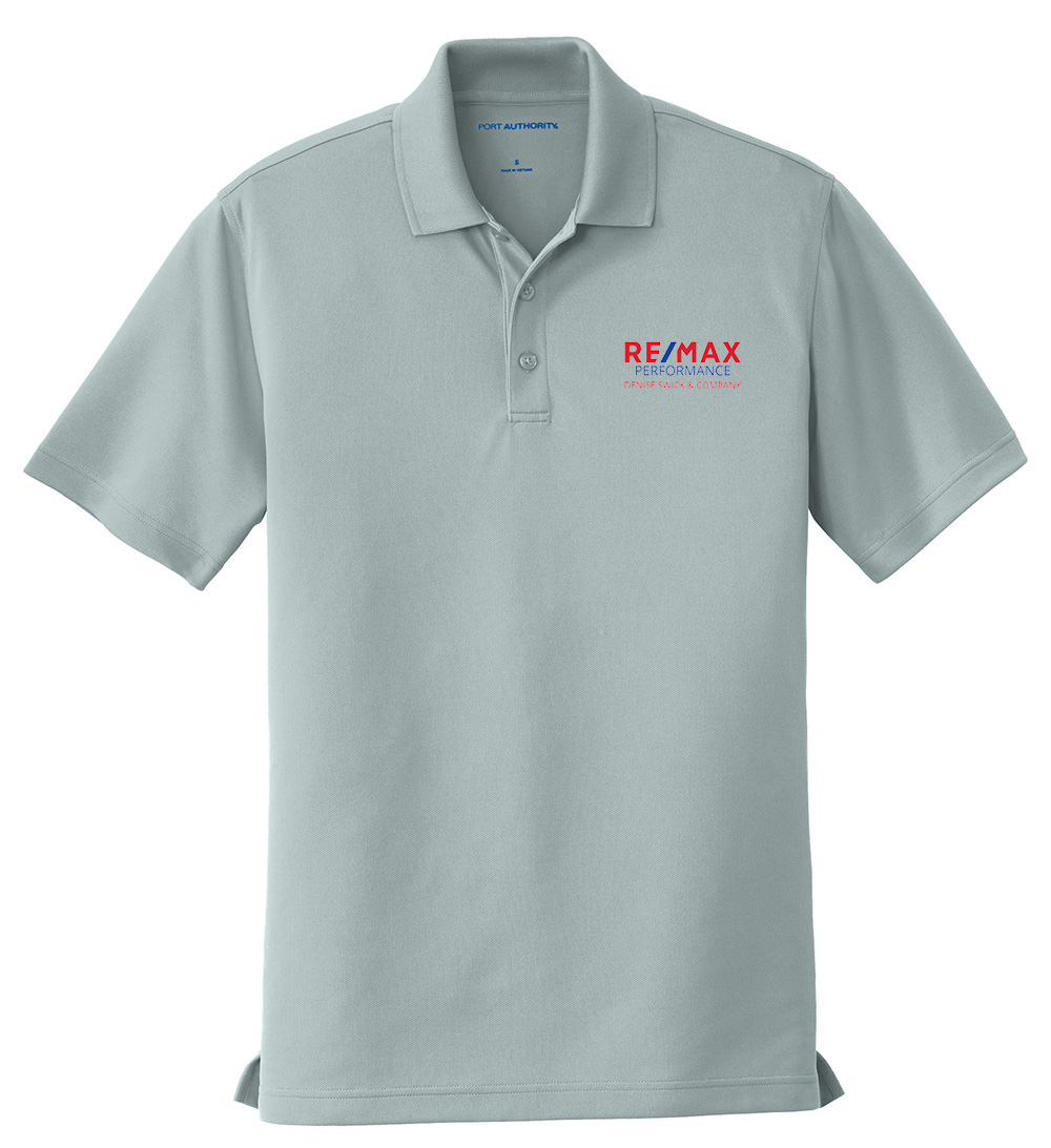 Picture of RE/MAX PERFORMANCE DENISE SWICK & CO Moisture Wicking Micro Mesh Polo - Men's  Gray