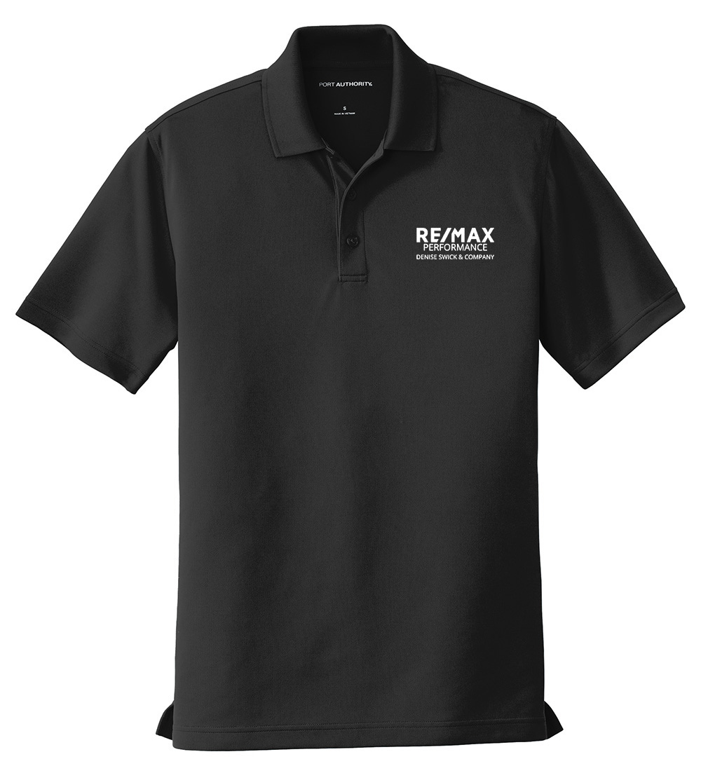 Picture of RE/MAX PERFORMANCE DENISE SWICK & CO Moisture Wicking Micro Mesh Polo - Men's  Black
