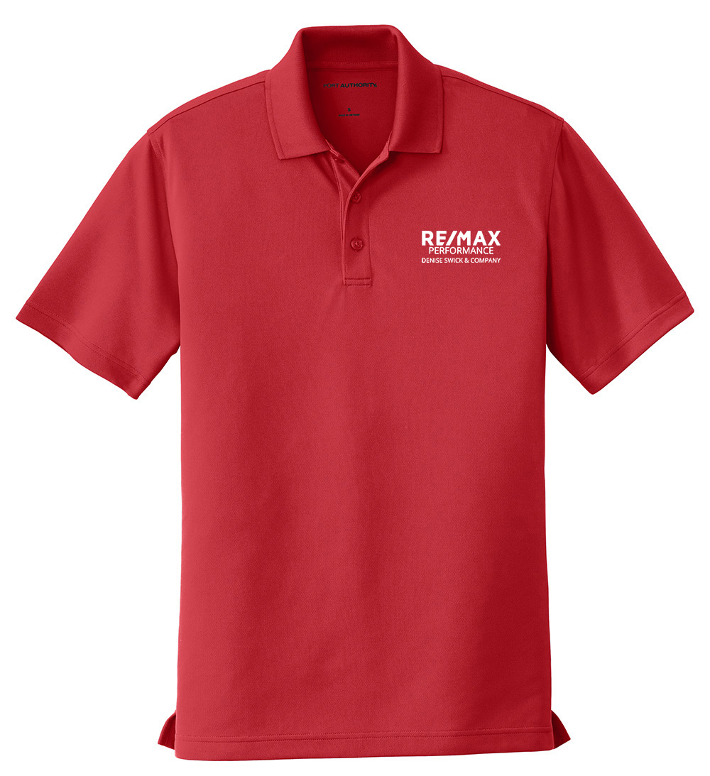 Picture of RE/MAX PERFORMANCE DENISE SWICK & CO Moisture Wicking Micro Mesh Polo - Men's  Red