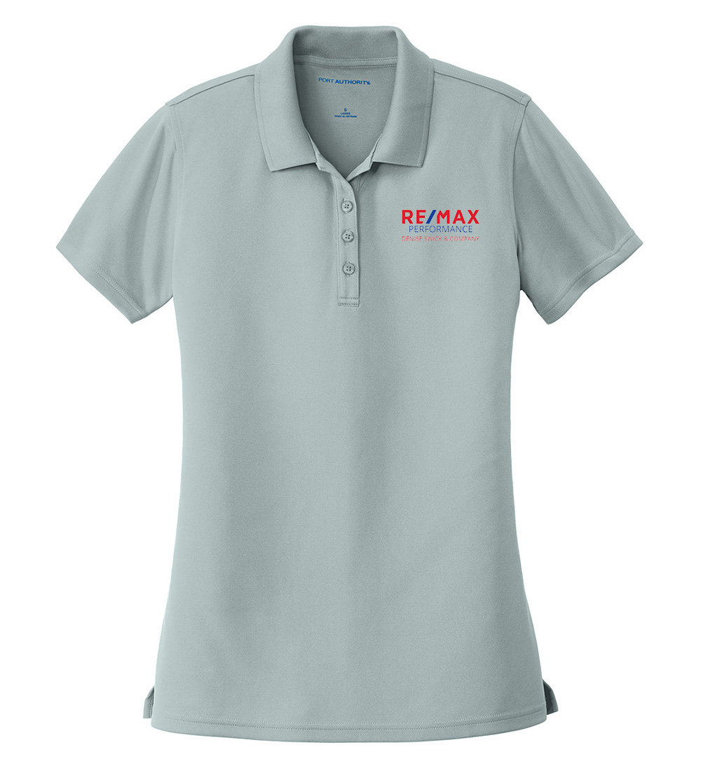 Picture of RE/MAX PERFORMANCE DENISE SWICK & CO Moisture Wicking Micro Mesh Polo - Women's  Gray