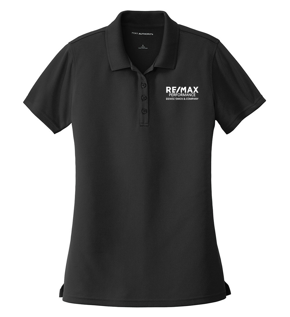 Picture of RE/MAX PERFORMANCE DENISE SWICK & CO Moisture Wicking Micro Mesh Polo - Women's  Black