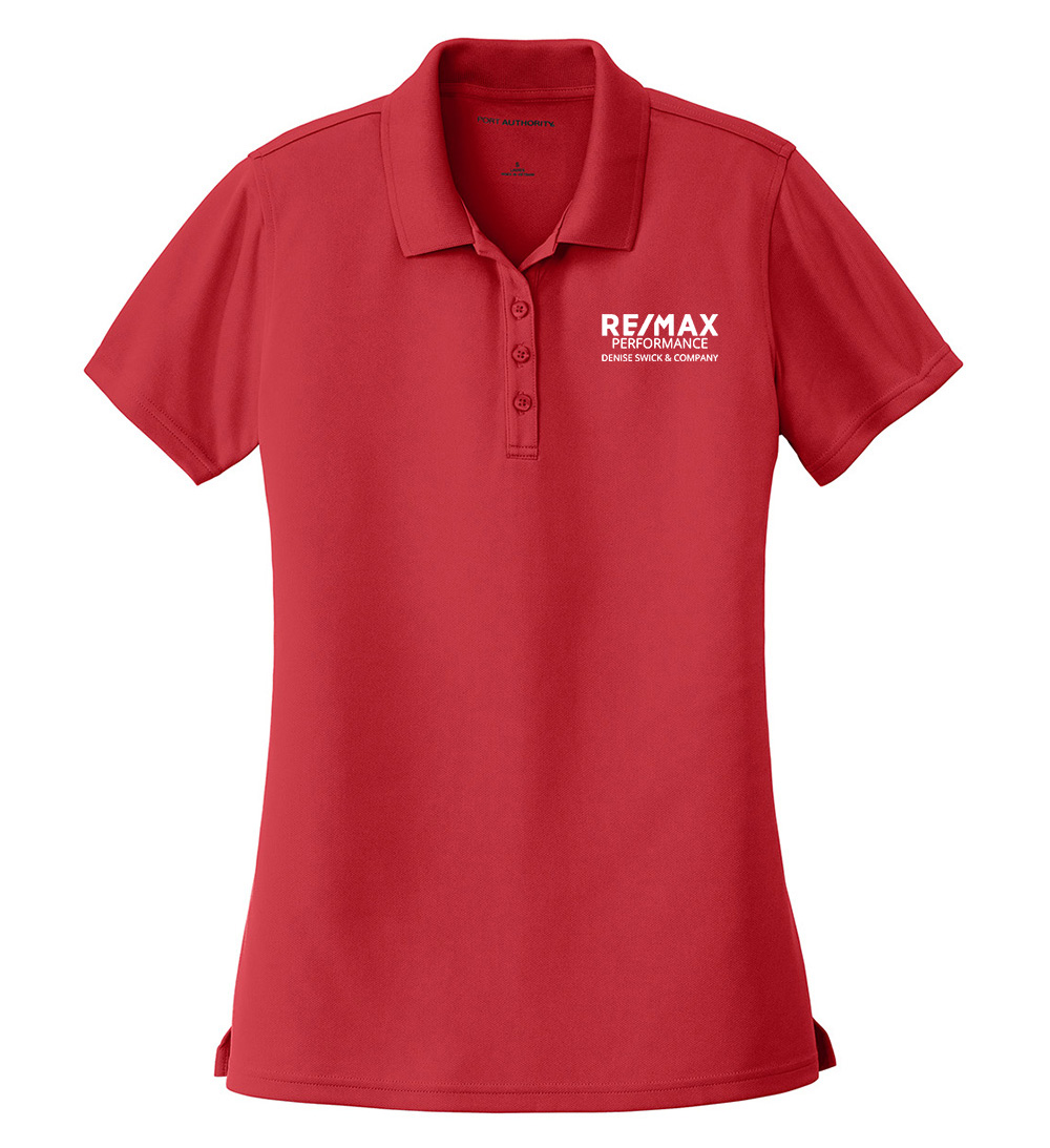 Picture of RE/MAX PERFORMANCE DENISE SWICK & CO Moisture Wicking Micro Mesh Polo - Women's  Red