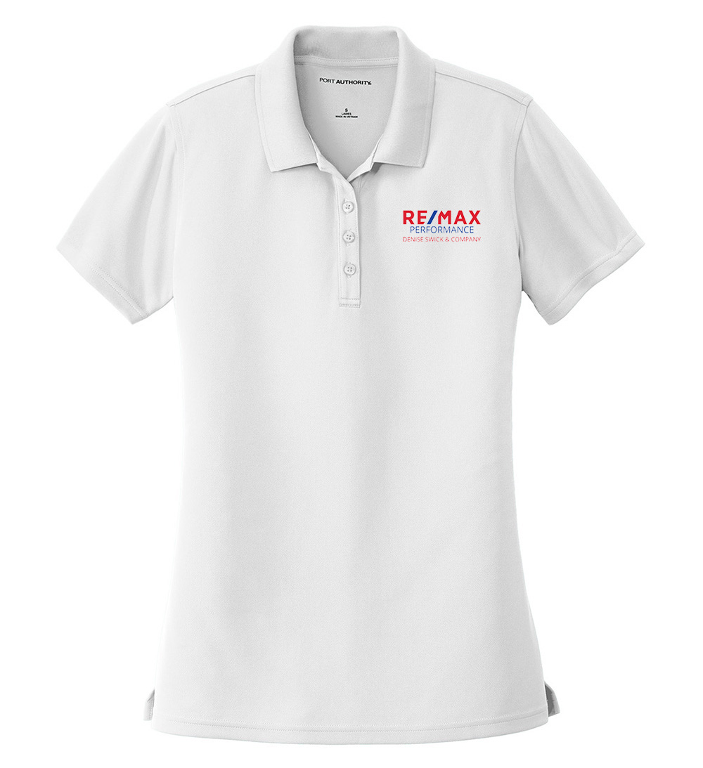 Picture of RE/MAX PERFORMANCE DENISE SWICK & CO Moisture Wicking Micro Mesh Polo - Women's  White