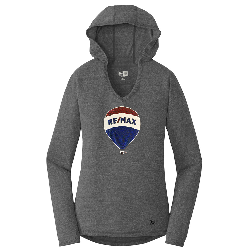 Picture of RE/MAX New Era® Tri-Blend Pullover Hoodie - Women's  Charcoal