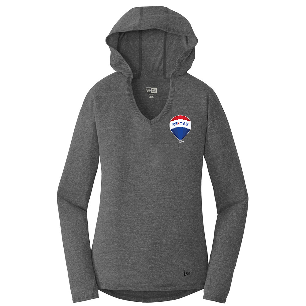 Picture of Heat Transfer - RE/MAX New Era® Tri-Blend Pullover Hoodie - Women's  Charcoal