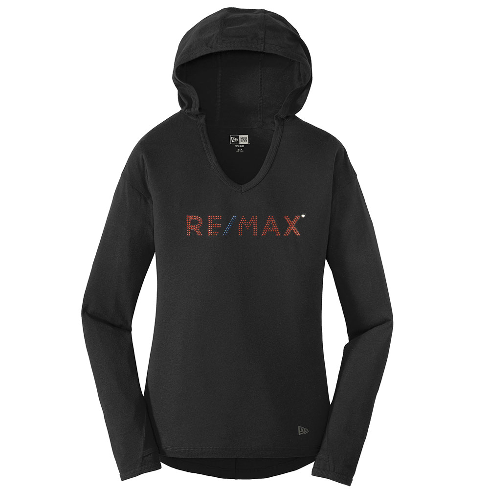 Picture of RE/MAX New Era® Tri-Blend Pullover Hoodie - Women's Black