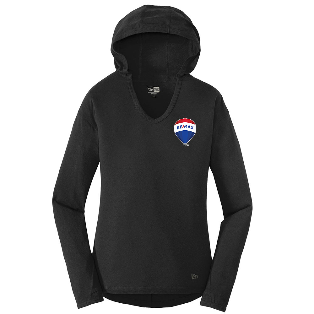 Picture of Heat Transfer - RE/MAX New Era® Tri-Blend Pullover Hoodie - Women's Black