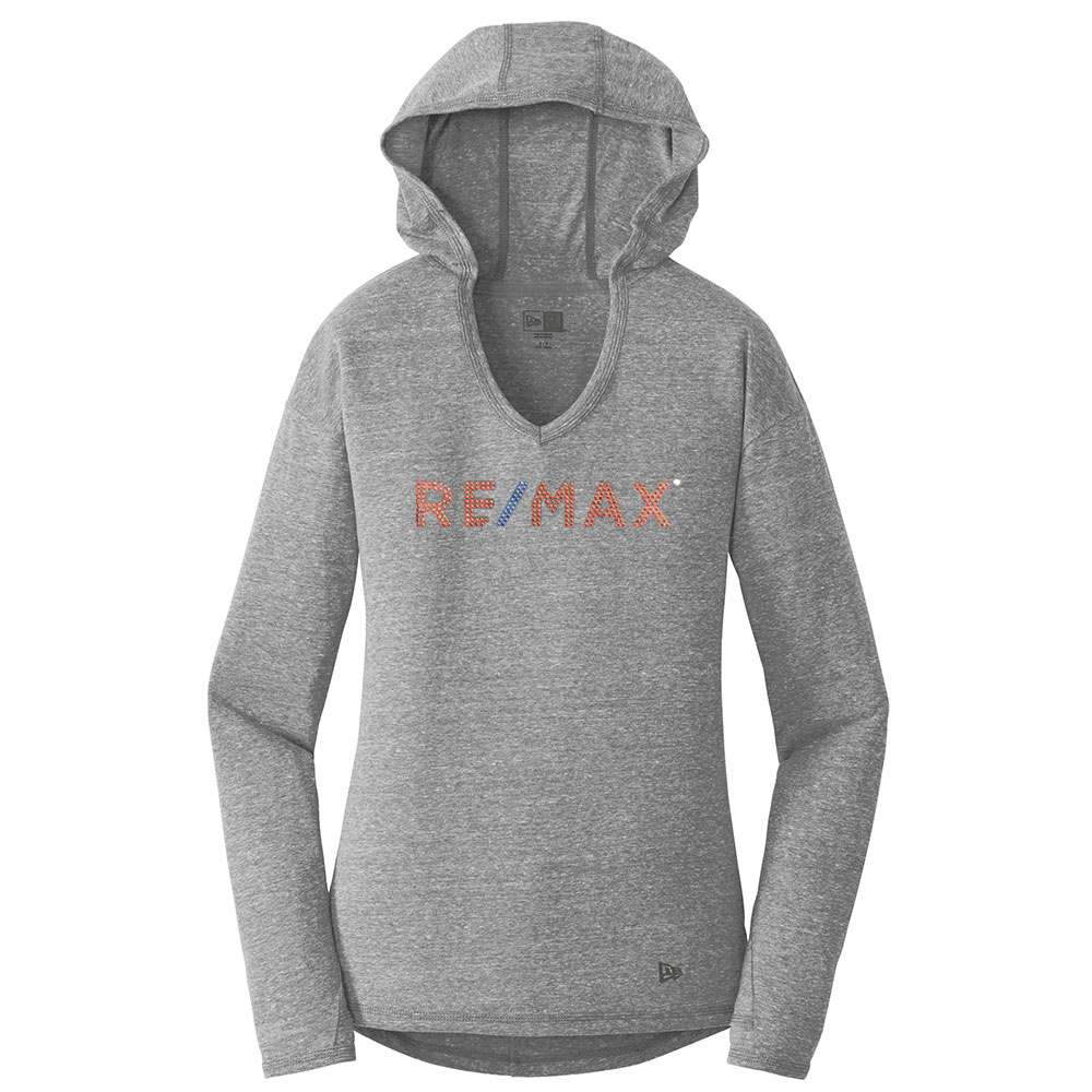 Picture of RE/MAX New Era® Tri-Blend Pullover Hoodie - Women's  Gray