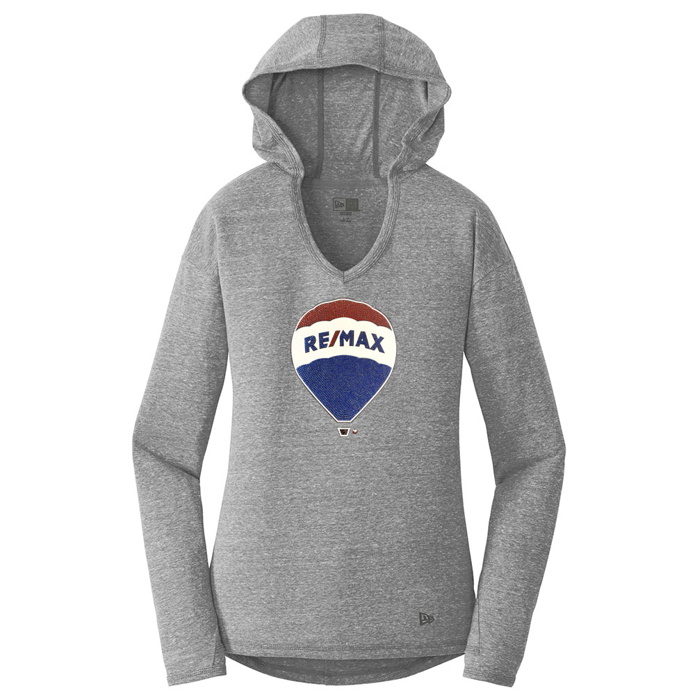 Picture of RE/MAX New Era® Tri-Blend Pullover Hoodie - Women's Gray