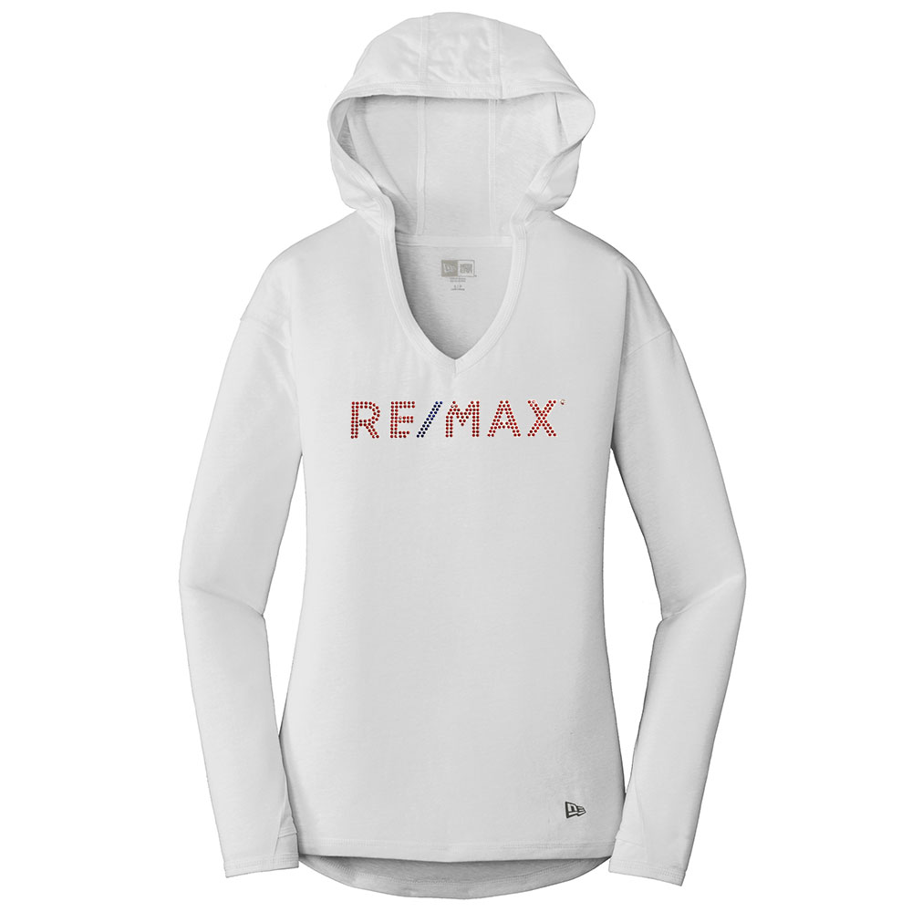 Picture of RE/MAX New Era® Tri-Blend Pullover Hoodie - Women's White