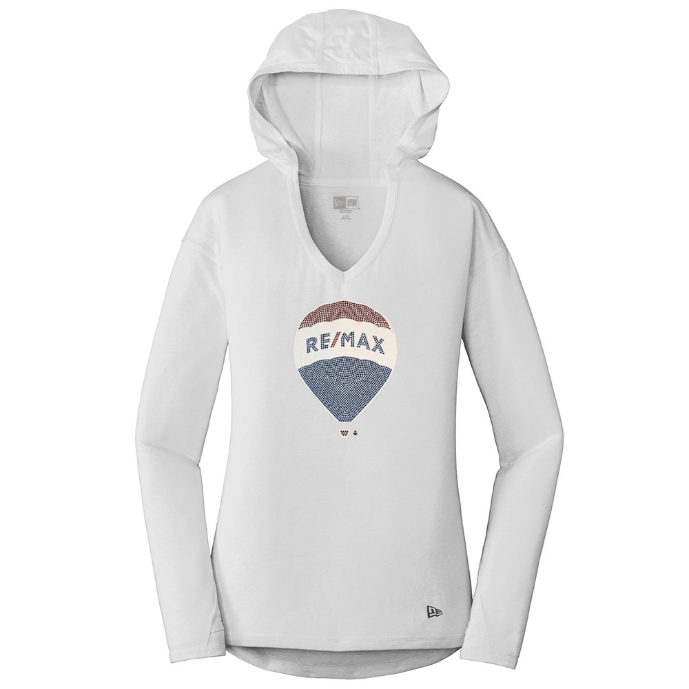 Picture of RE/MAX New Era® Tri-Blend Pullover Hoodie - Women's White