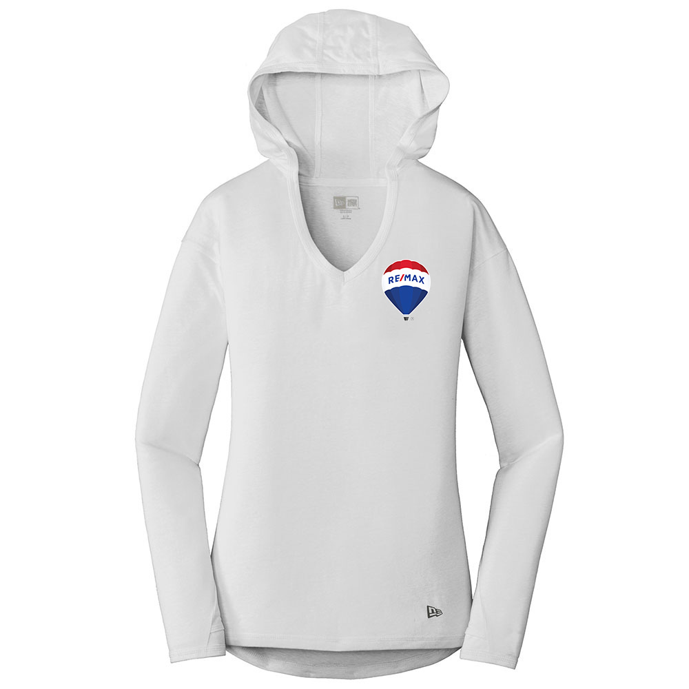 Picture of Heat Transfer - RE/MAX New Era® Tri-Blend Pullover Hoodie - Women's White