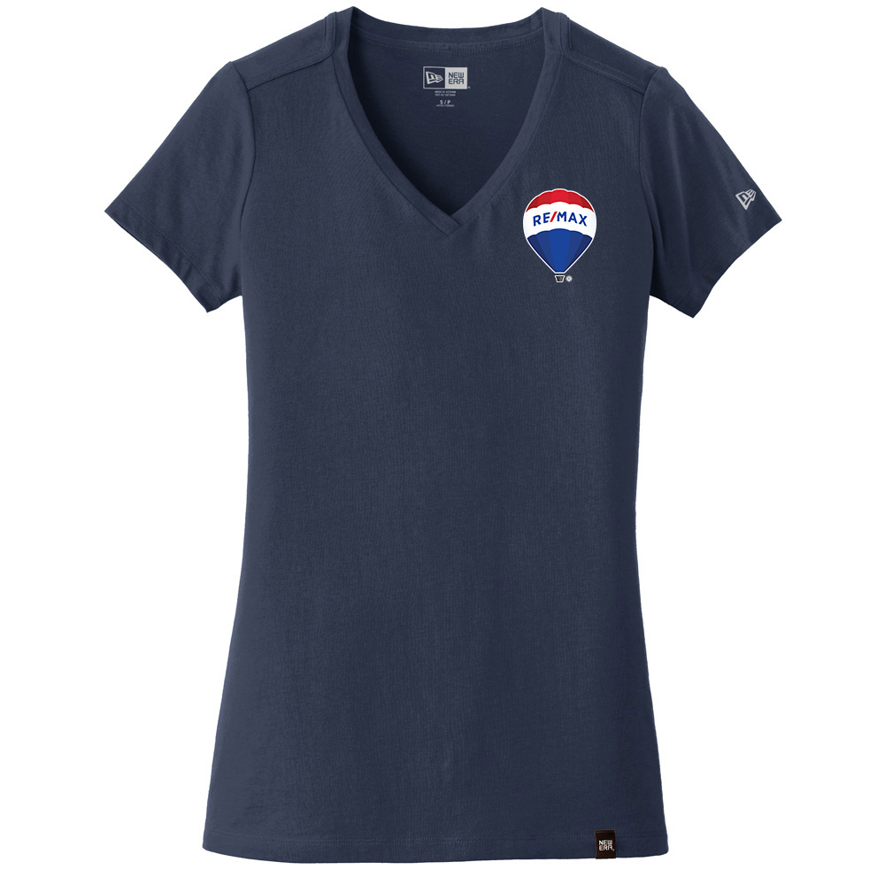 Picture of Heat Transfer - RE/MAX New Era® Ladies Heritage Blend V-Neck Tee - Women's Navy
