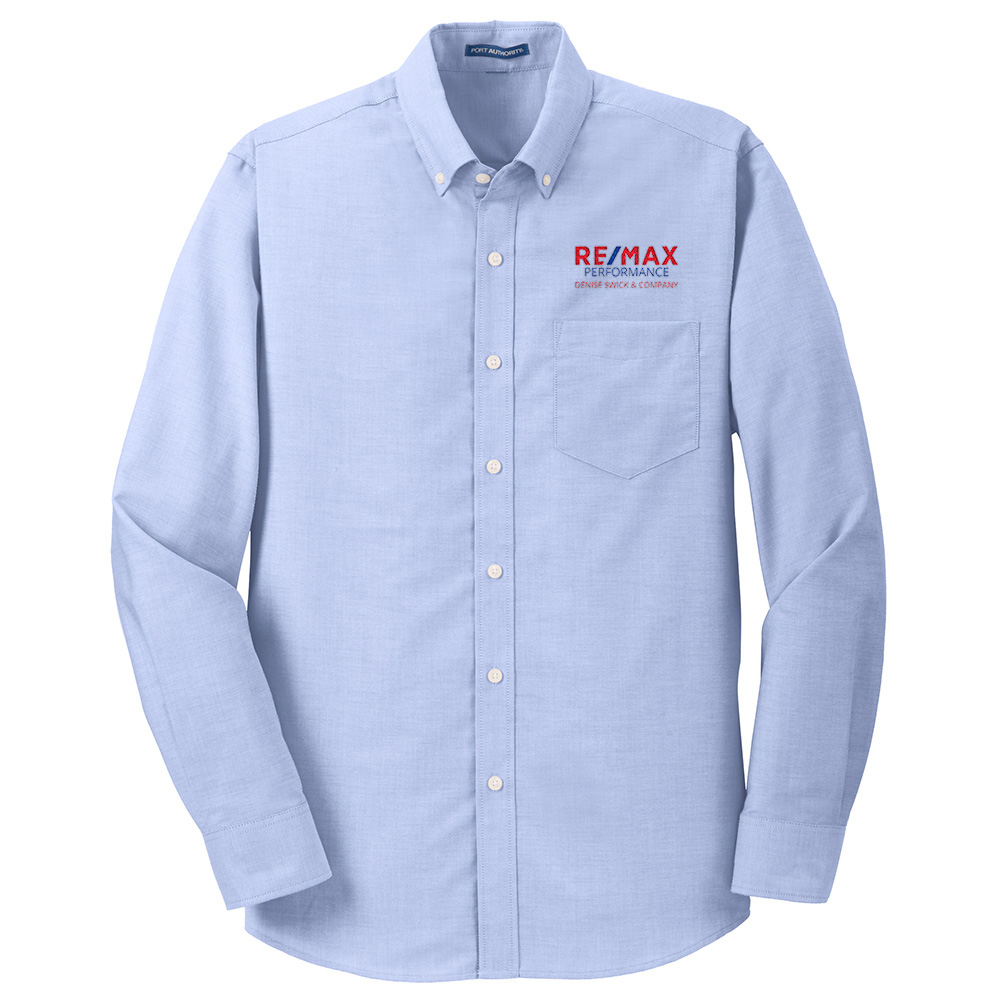 Picture of RE/MAX PERFORMANCE DENISE SWICK & CO Wrinkle Free Long Sleeve Oxford - Men's  Blue