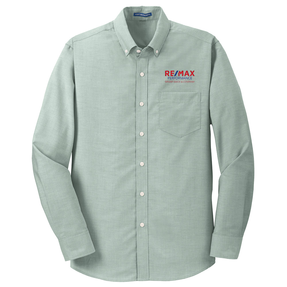 Picture of RE/MAX PERFORMANCE DENISE SWICK & CO Wrinkle Free Long Sleeve Oxford - Men's  Green