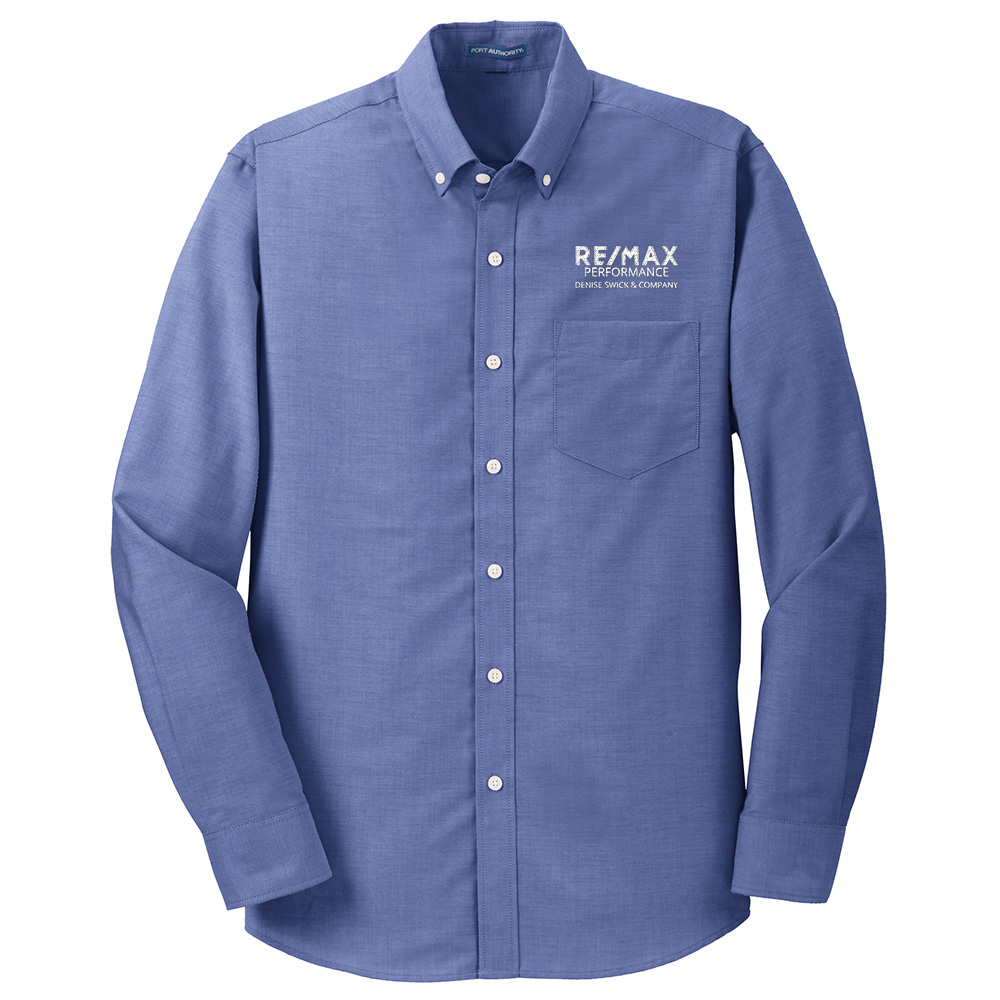 Picture of RE/MAX PERFORMANCE DENISE SWICK & CO Wrinkle Free Long Sleeve Oxford - Men's  Navy