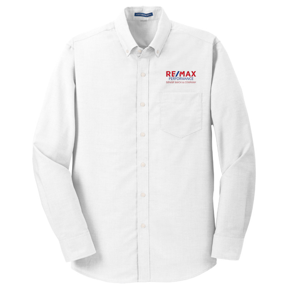 Picture of RE/MAX PERFORMANCE DENISE SWICK & CO Wrinkle Free Long Sleeve Oxford - Men's  White