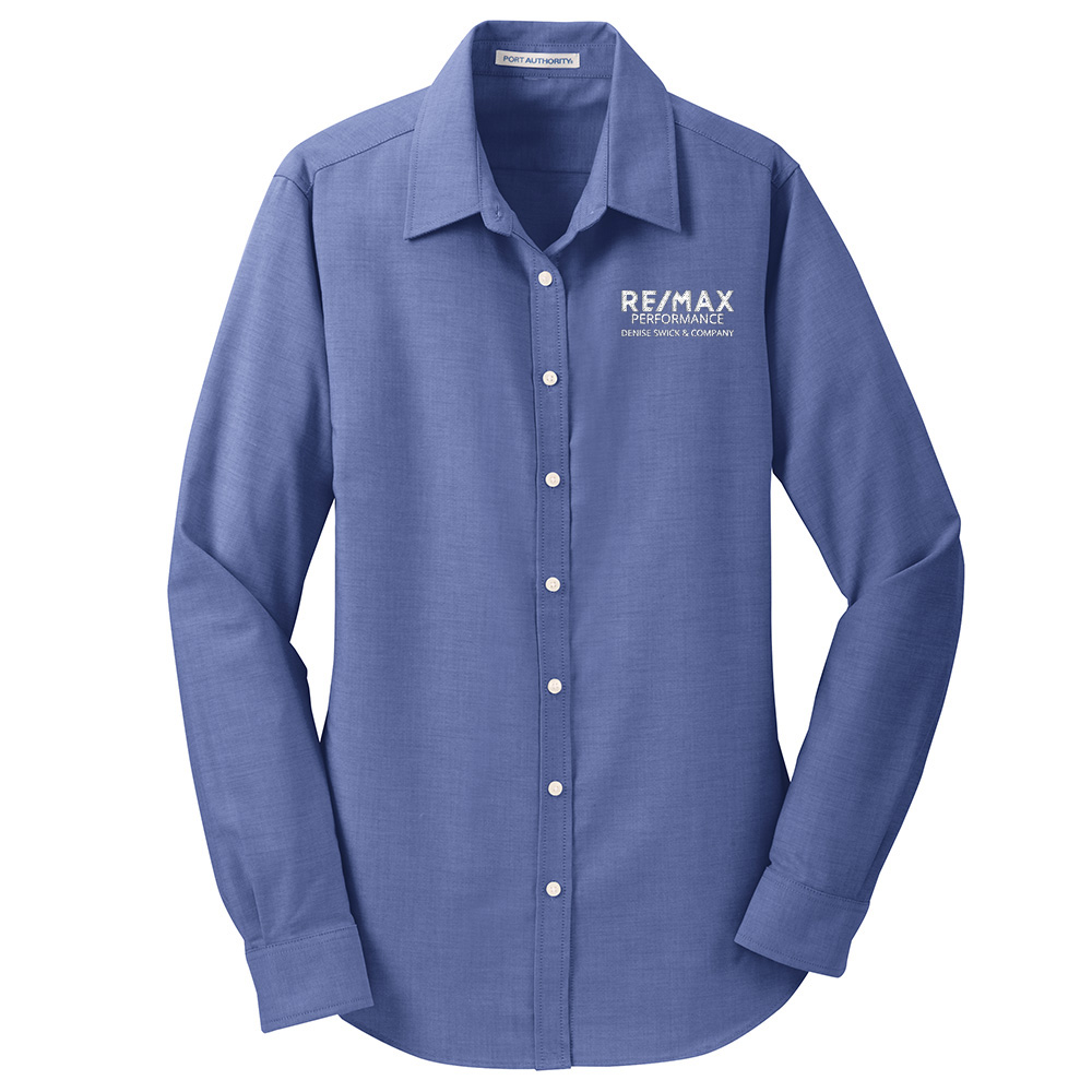 Picture of RE/MAX PERFORMANCE DENISE SWICK & CO Wrinkle Free Long Sleeve Oxford - Women's  Navy