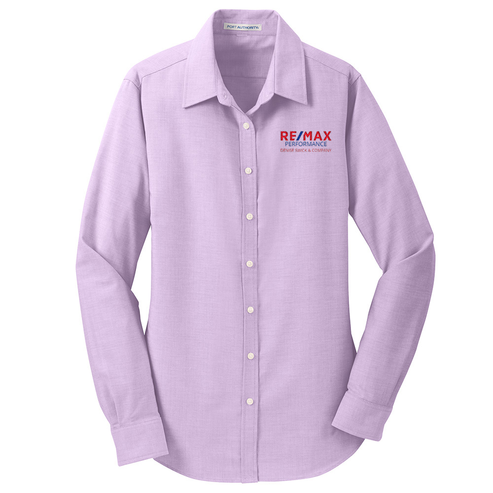 Picture of RE/MAX PERFORMANCE DENISE SWICK & CO Wrinkle Free Long Sleeve Oxford - Women's  Purple