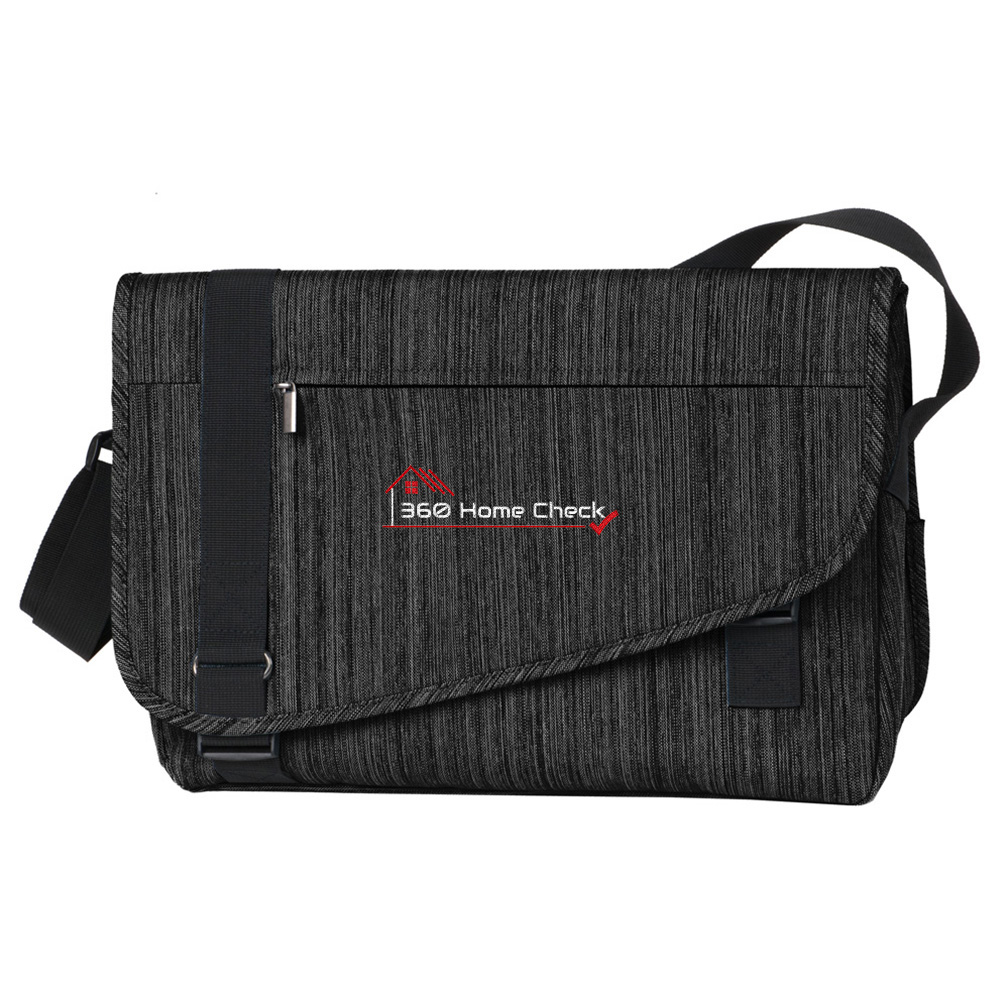 Picture of 360 Home Check Crossbody Messenger - Adult One Size Black