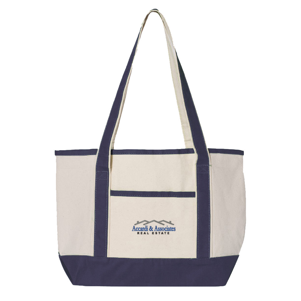 Picture of Accardi & Associates Real Estate Canvas Deluxe Tote Bag - Small - Adult One Size Navy