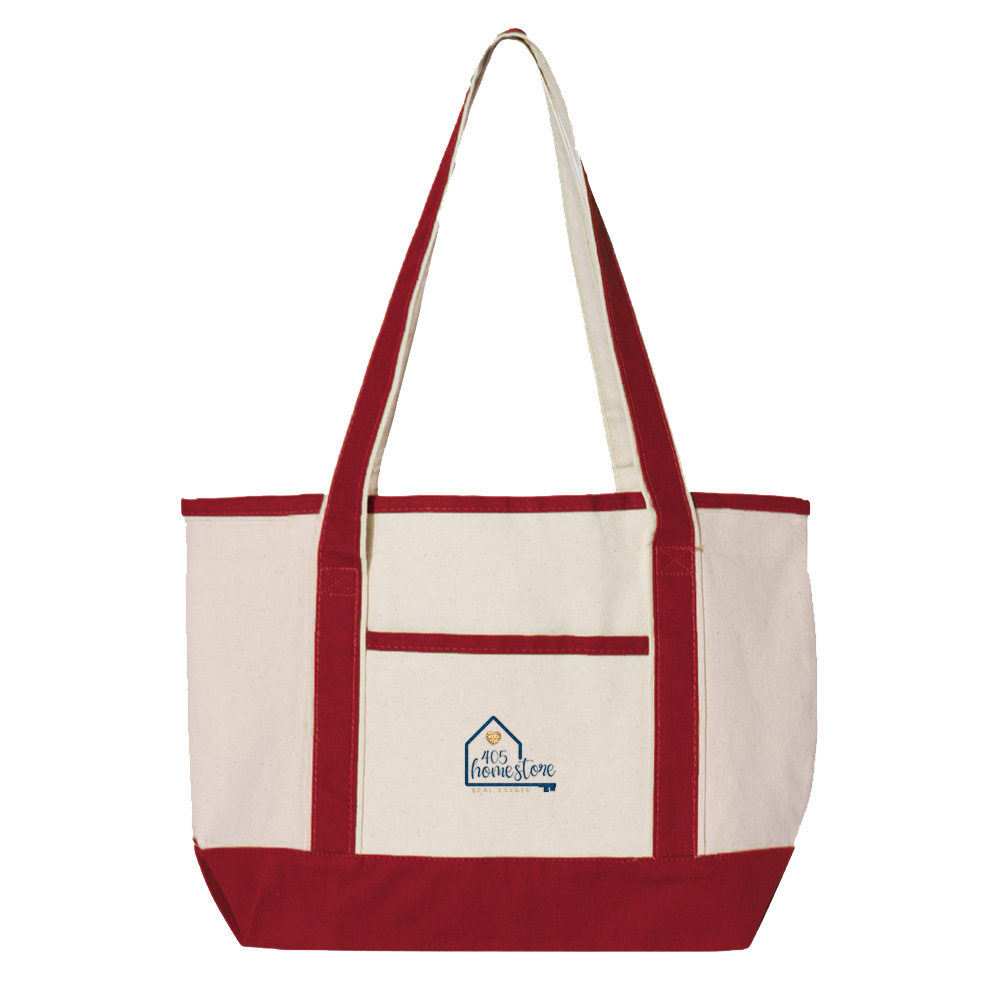 Picture of 405 Home Store Canvas Deluxe Tote Bag - Small - Adult One Size Red
