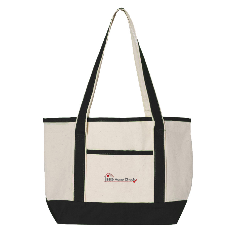 Picture of 360 Home Check Canvas Deluxe Tote Bag - Small - Adult One Size