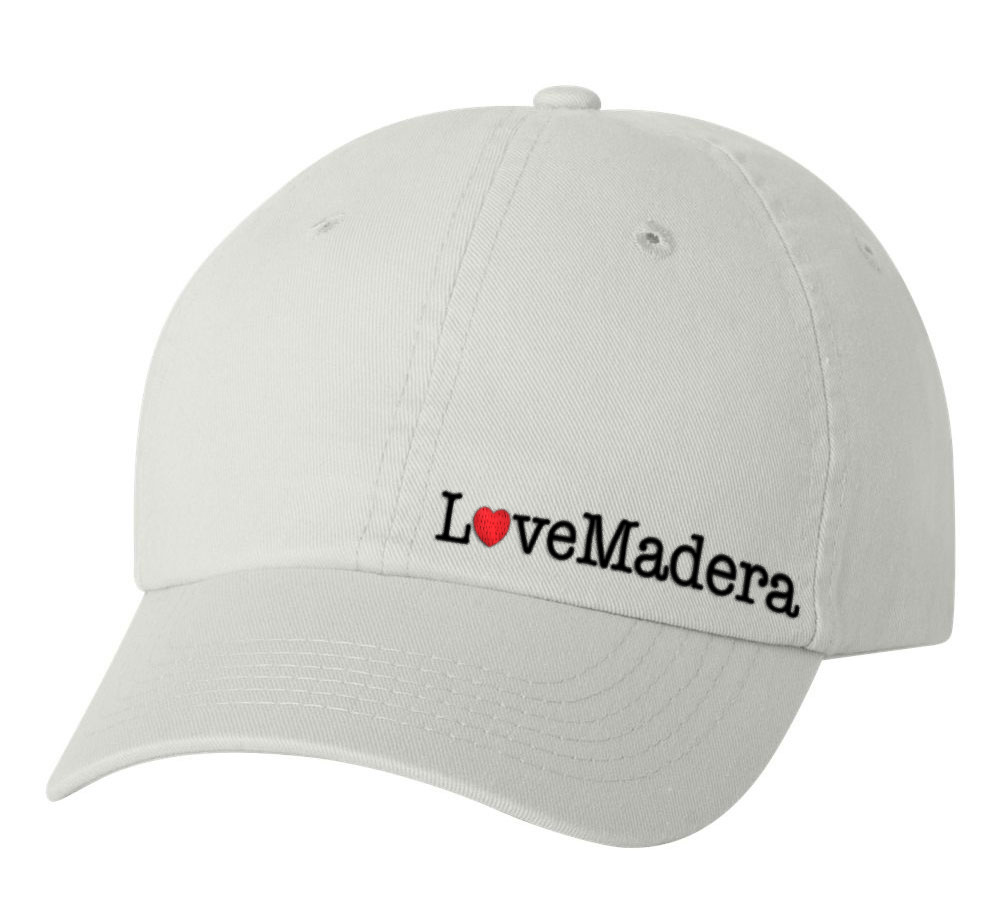 Picture of Love Our Cities Madera Classic Twill Hat - Adult One Size White