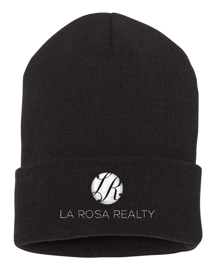 Picture of La Rosa Realty 12 Inch Cuffed Beanie - Adult One Size Black