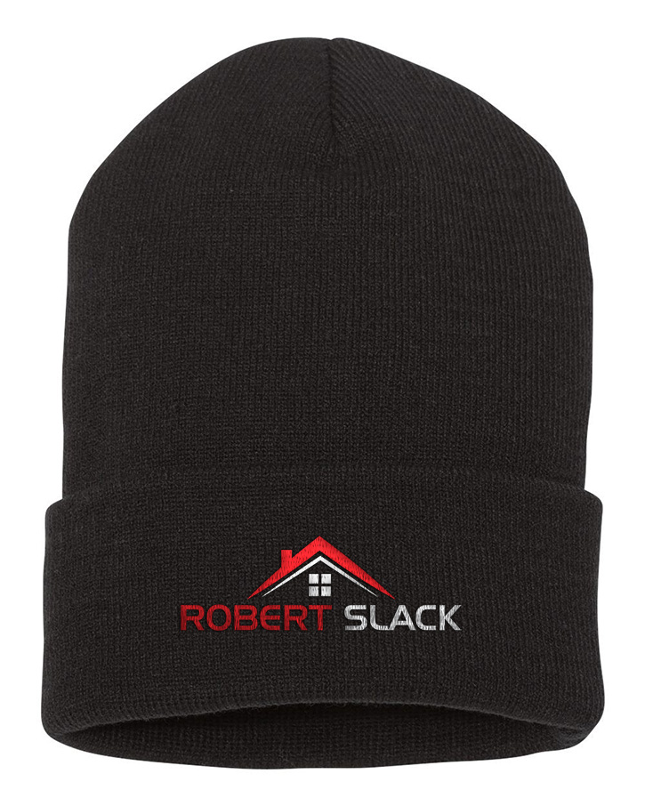 Picture of Robert Slack, LLC 12 Inch Cuffed Beanie - Adult One Size Black