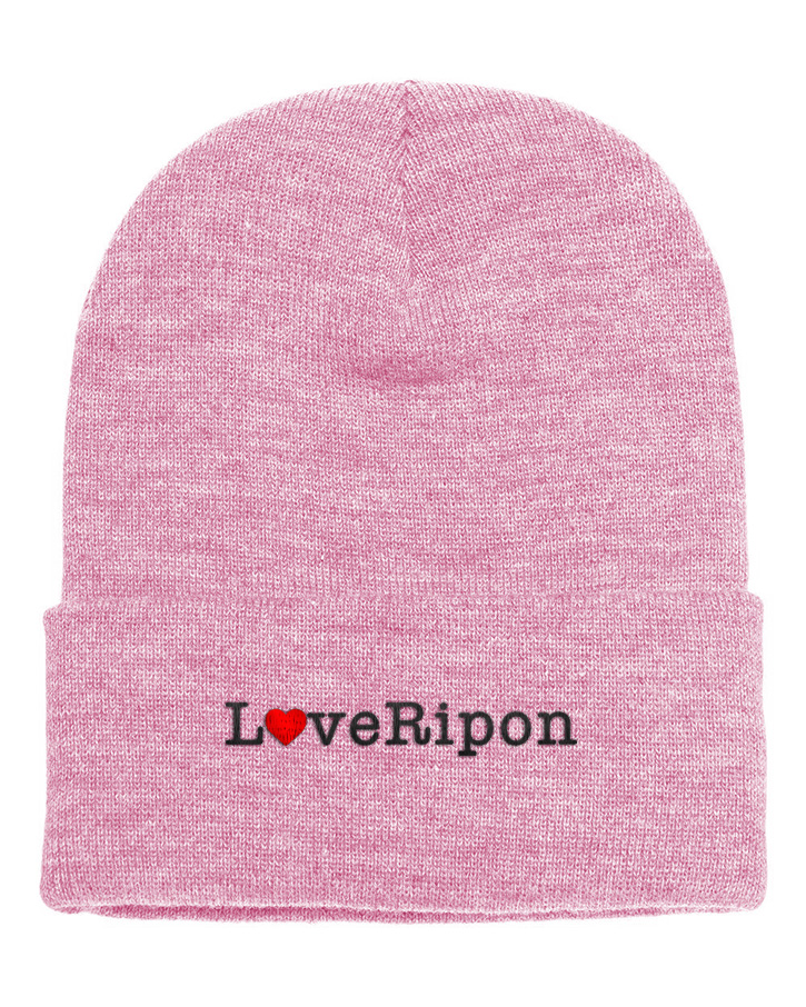Picture of Love Our Cities Ripon 12 Inch Cuffed Beanie - Adult One Size Pink