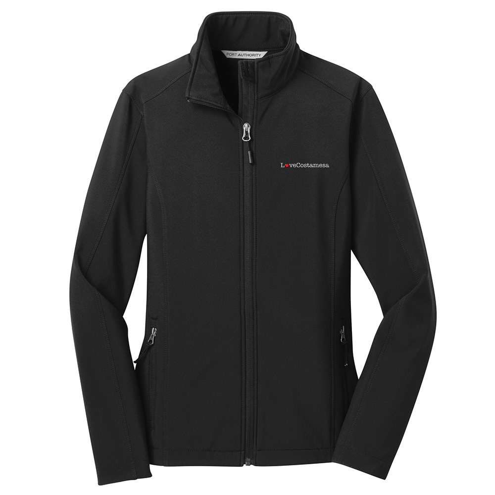 Picture of Love Our Cities Costa Mesa Port Authority Core Soft Shell Jacket - Women's  Black