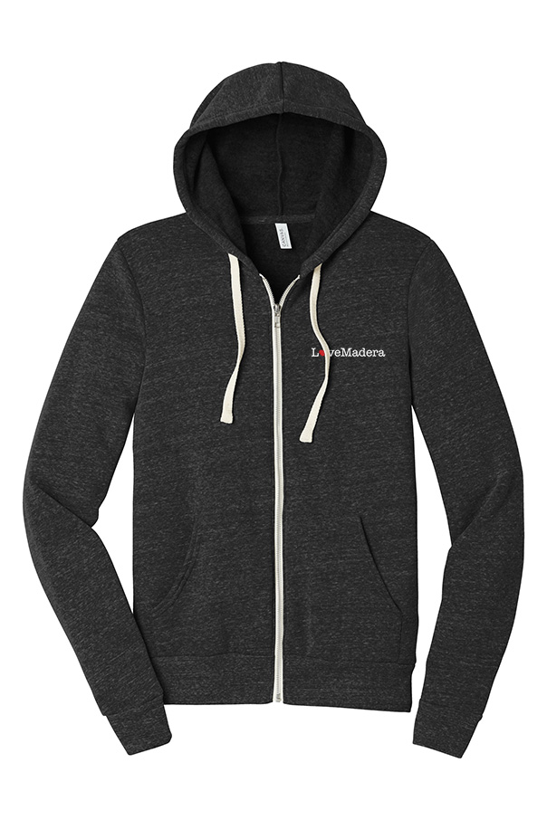 Picture of Love Our Cities Madera Fleece Full Zip Hoodie - Adult  Charcoal