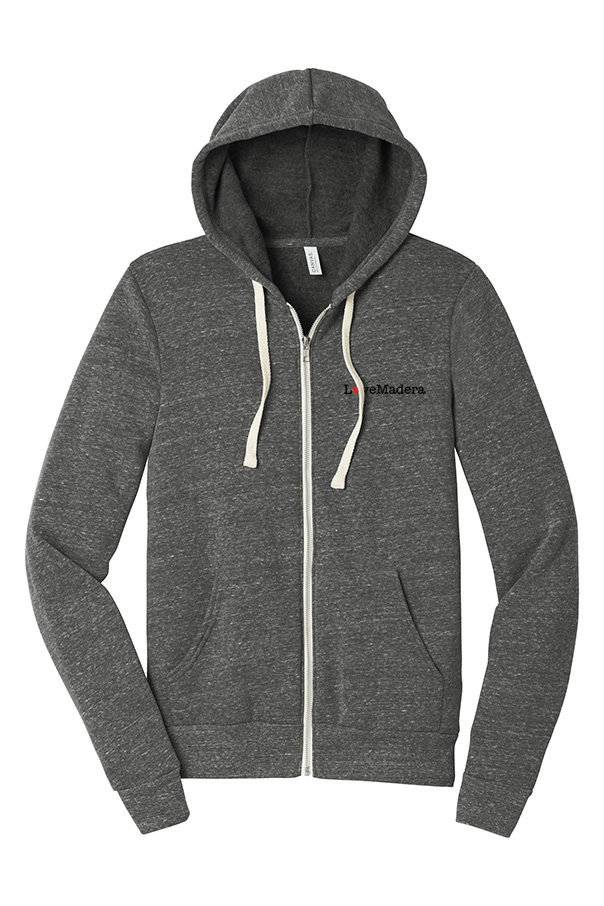 Picture of Love Our Cities Madera Fleece Full Zip Hoodie - Adult  Gray
