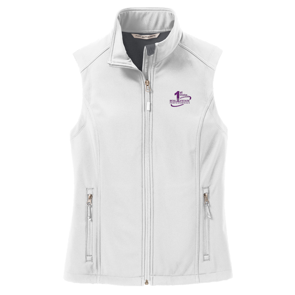 Picture of 1st Choice Real Estate Professionals, Inc. Soft Shell Vest - Women's  White